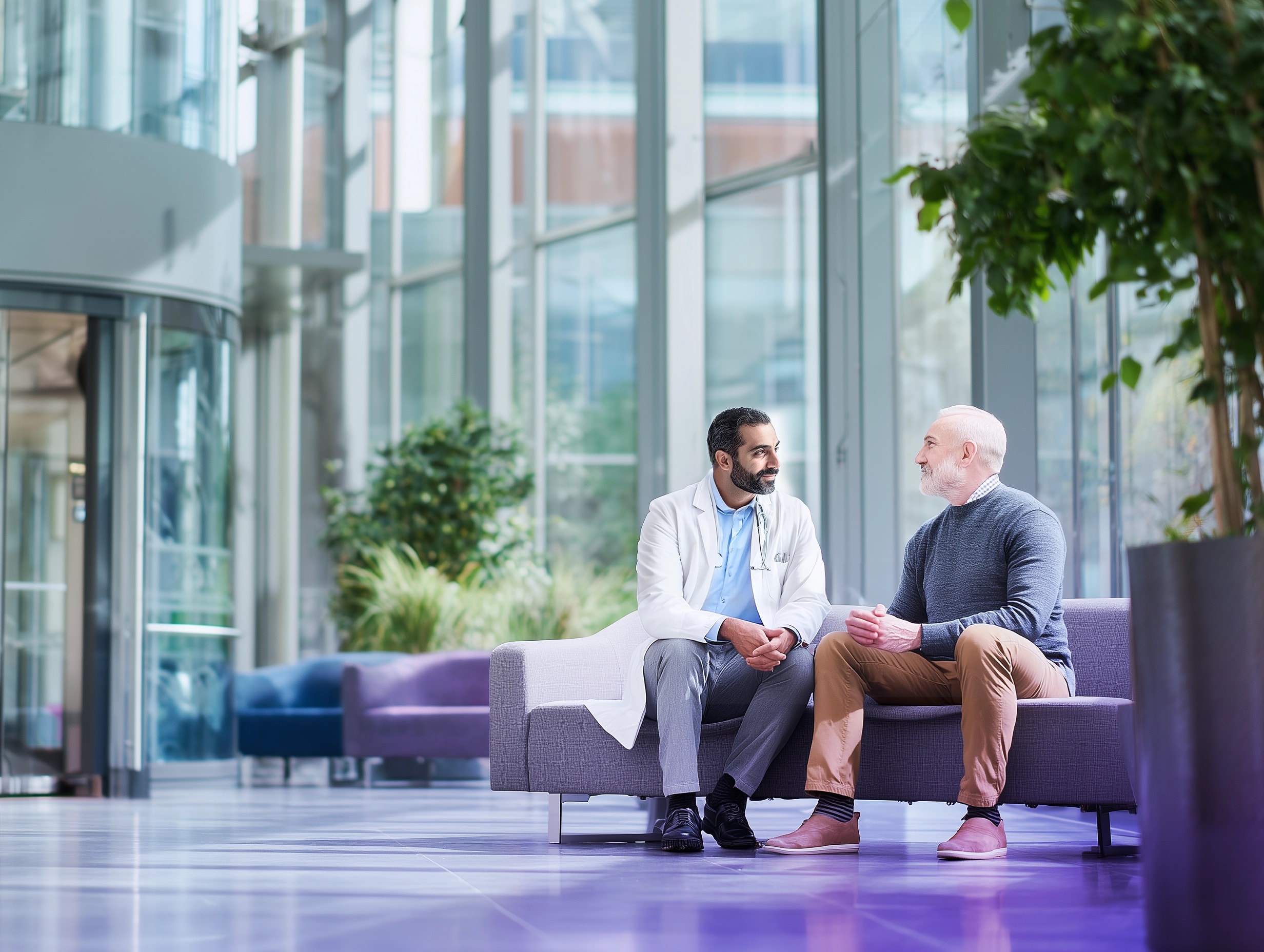 Clinical trials - doctor and patient consultation